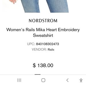 Grey heart Rails sweater